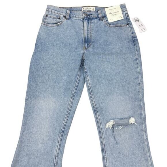 Abercrombie & Fitch Skinny High Rise Crop Size 27 Short - Picture 3 of 7